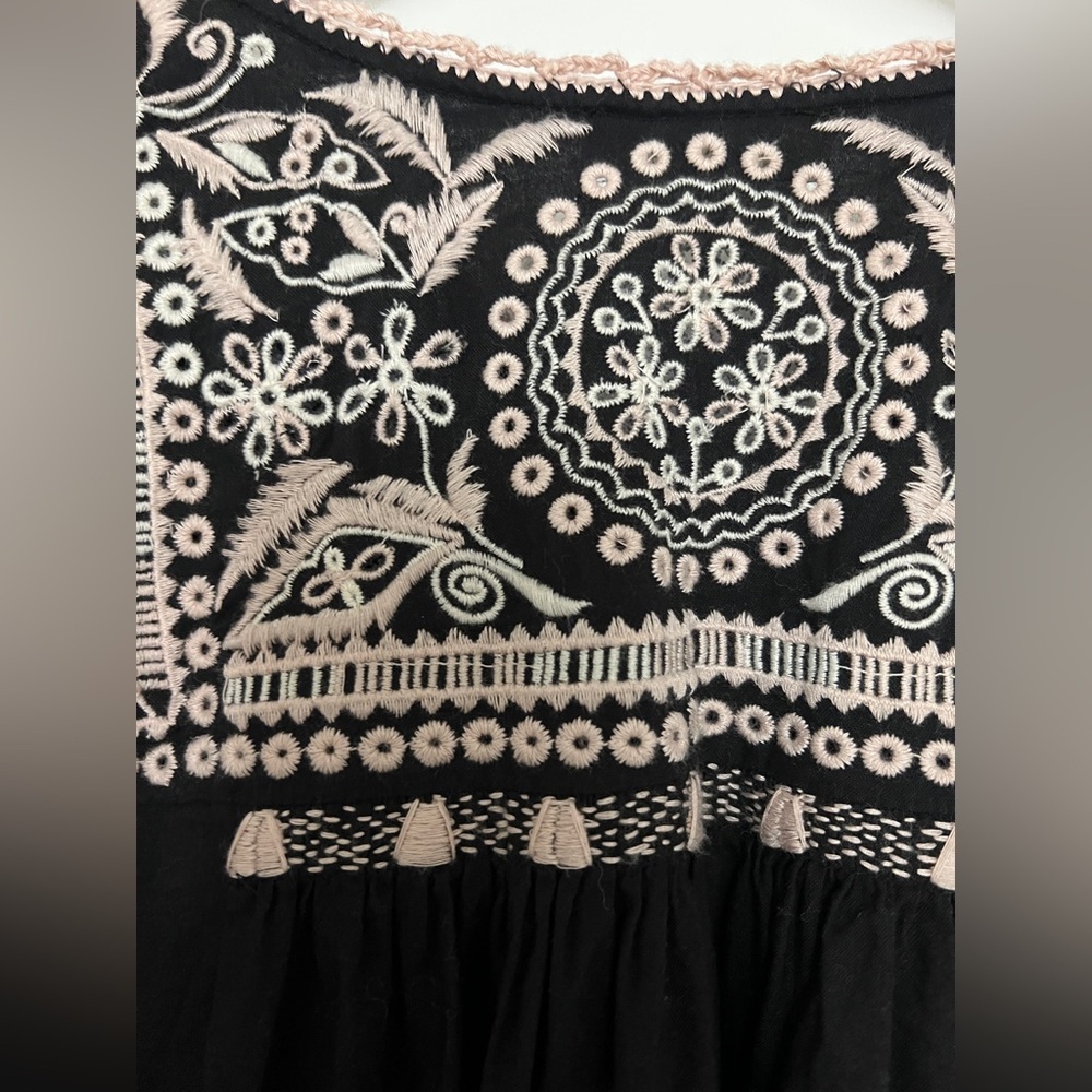 Ulla Johnson - Embroidered Dress- Mira in Black - Picture 7 of 8